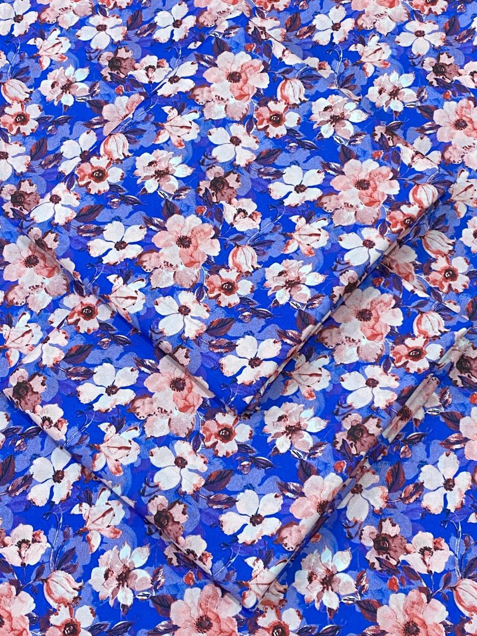 FLORAL PRINTED UNSTITCHED 2PC D-015