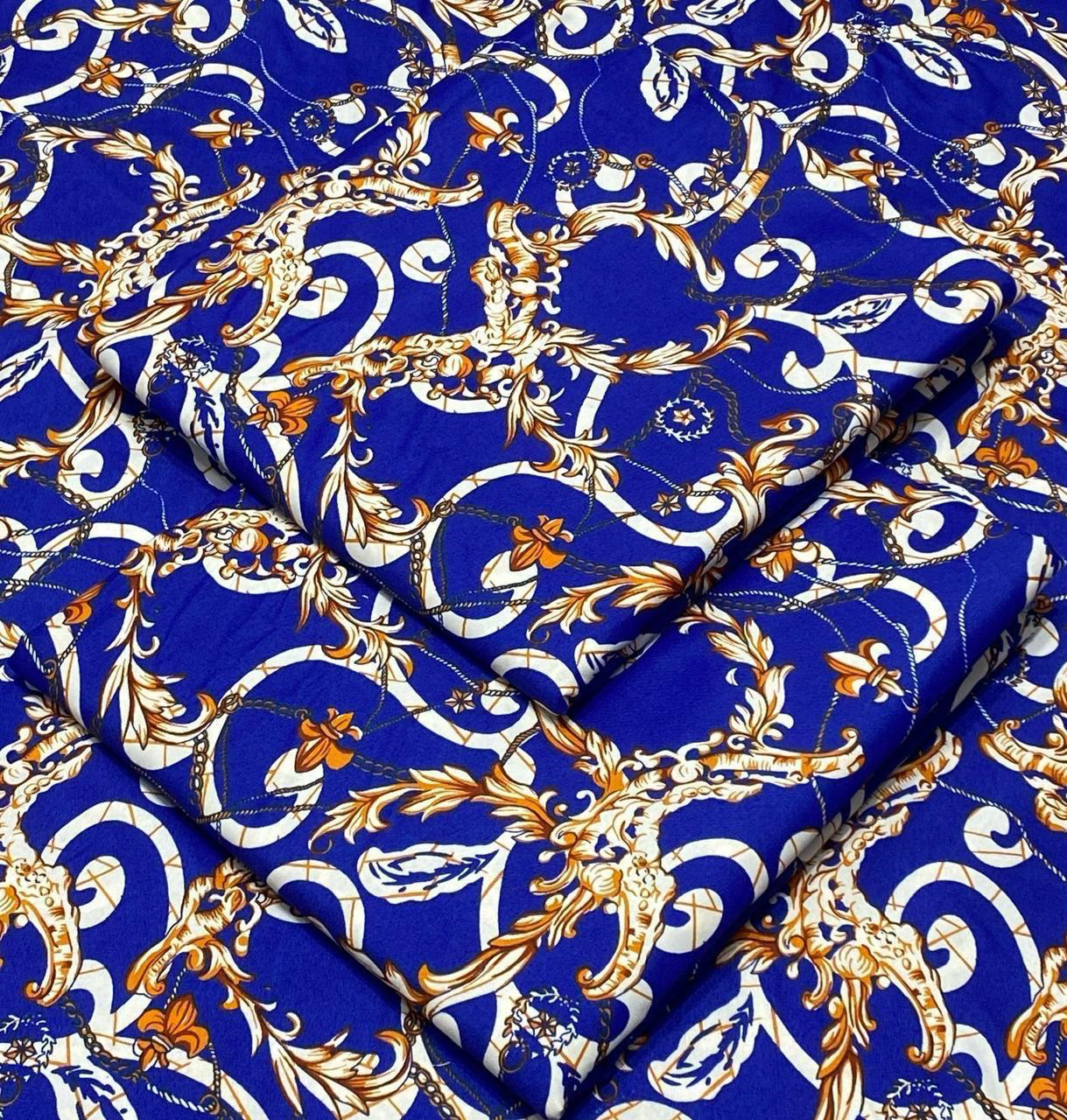 FLORAL PRINTED UNSTITCHED 2PC D-017