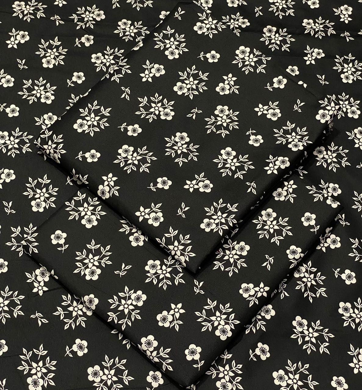 FLORAL PRINTED UNSTITCHED 2PC D-020