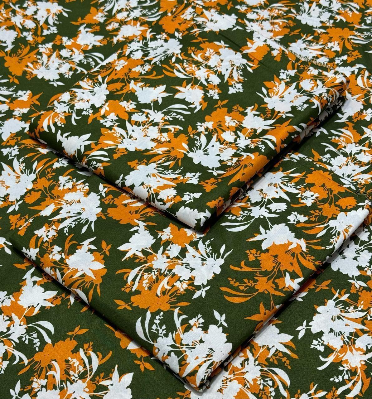FLORAL PRINTED UNSTITCHED 2PC D-024