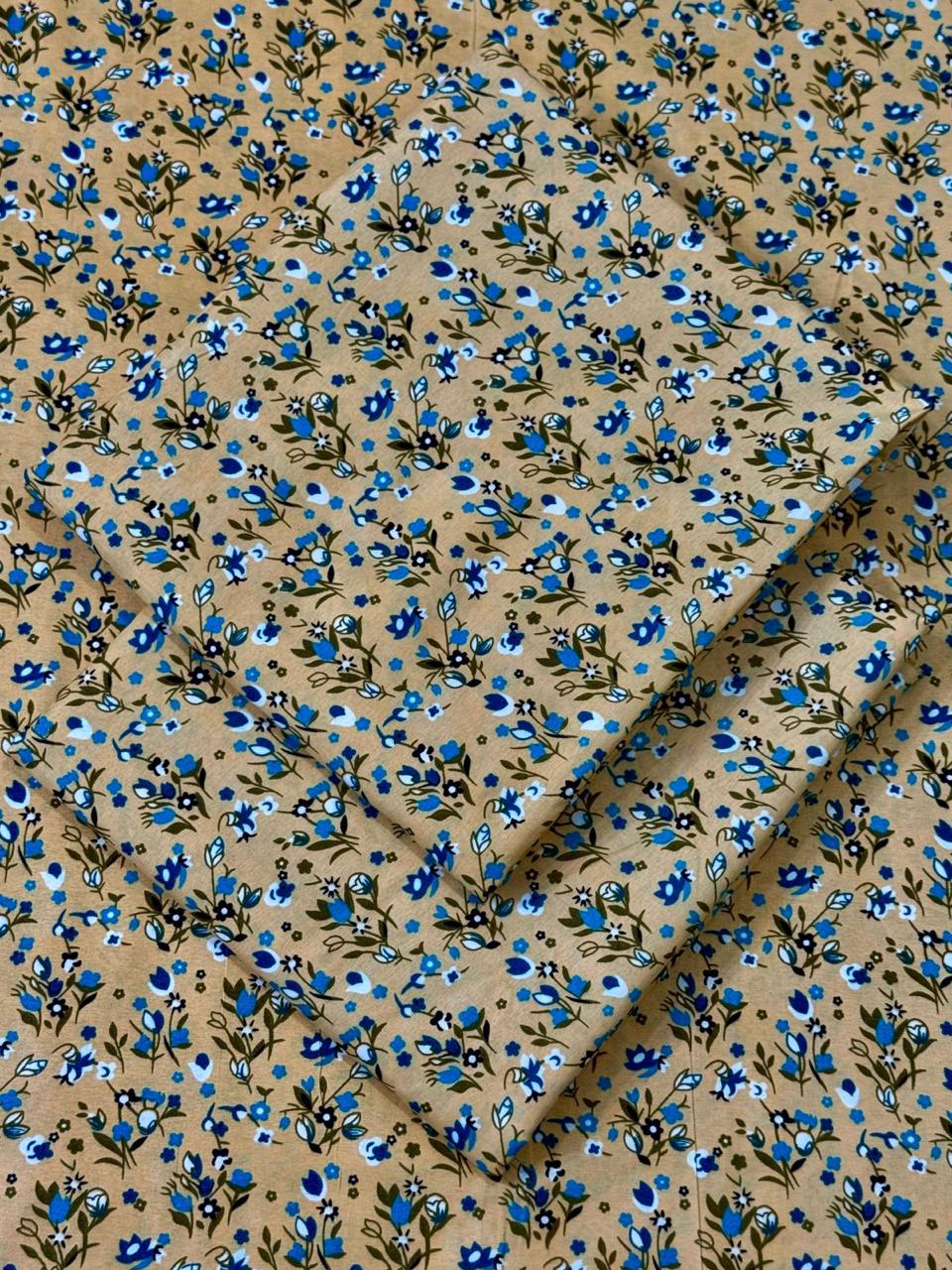 FLORAL PRINTED UNSTITCHED 2PC D-030