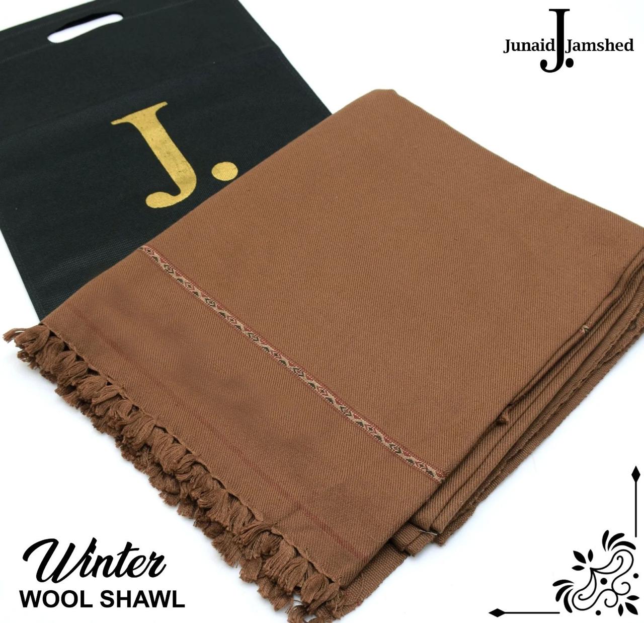 J. MEN'S WOOL SHAWL BROWN.
