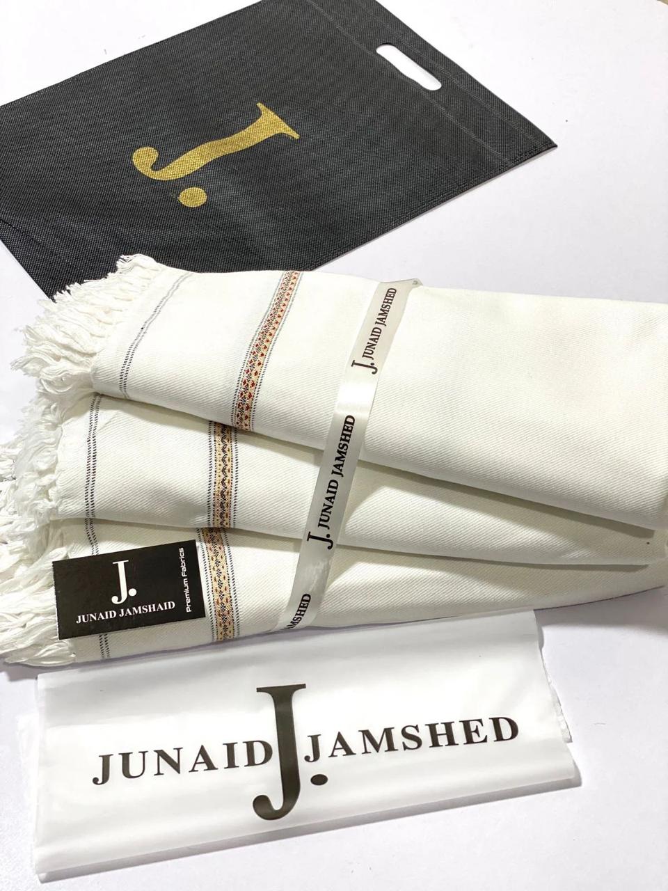 J. MEN'S WOOL SHAWL PURE WHITE.