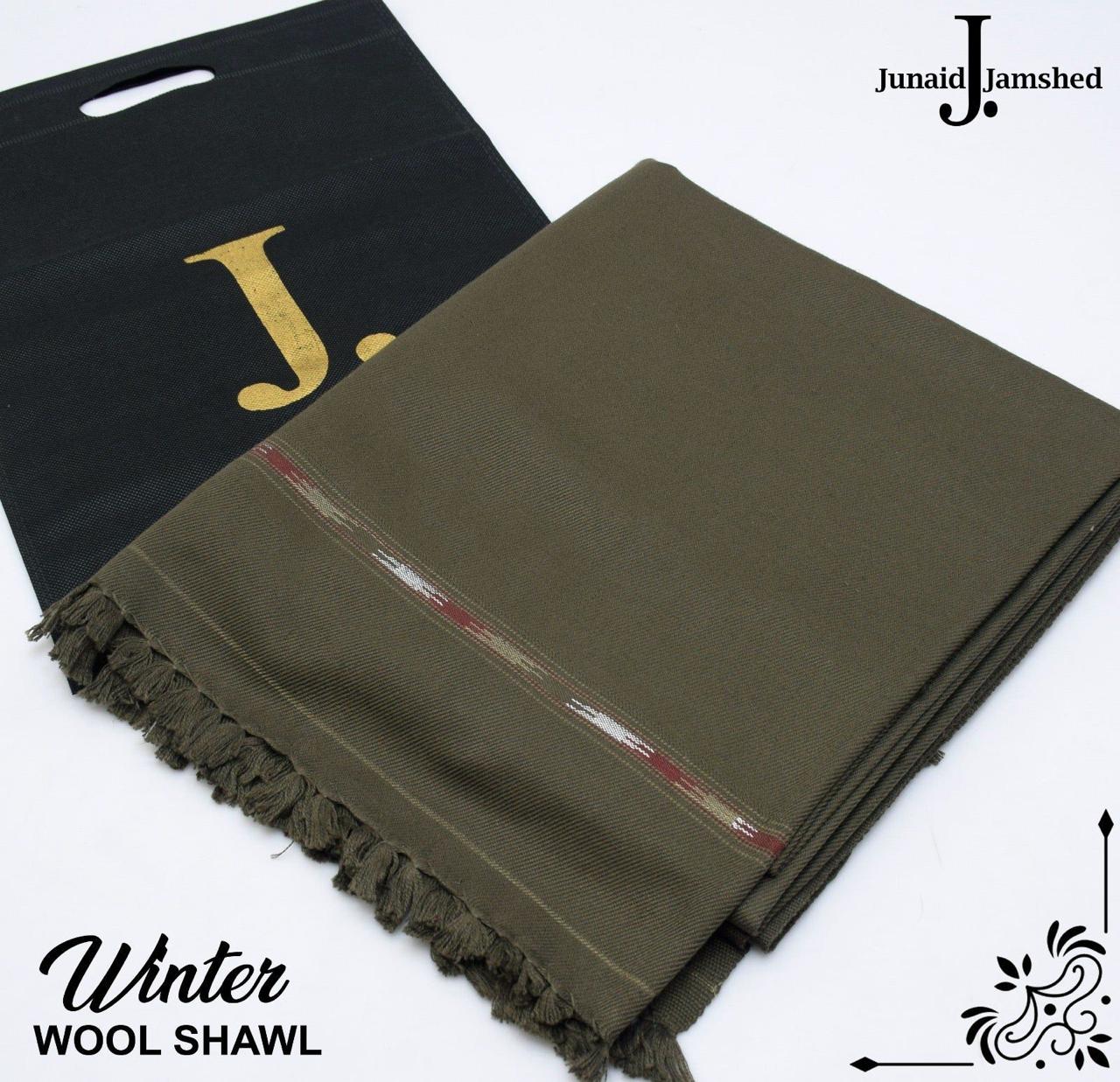 J. MEN'S WOOL SHAWL GREEN.