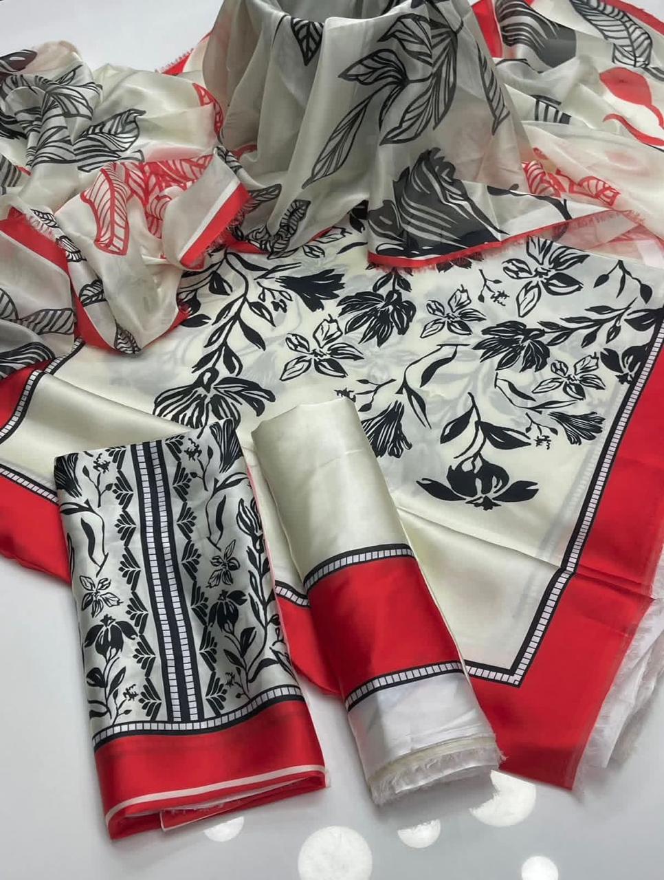 IZNIK SHAMOOZ SILK UNSTITCHED 3PC D-006