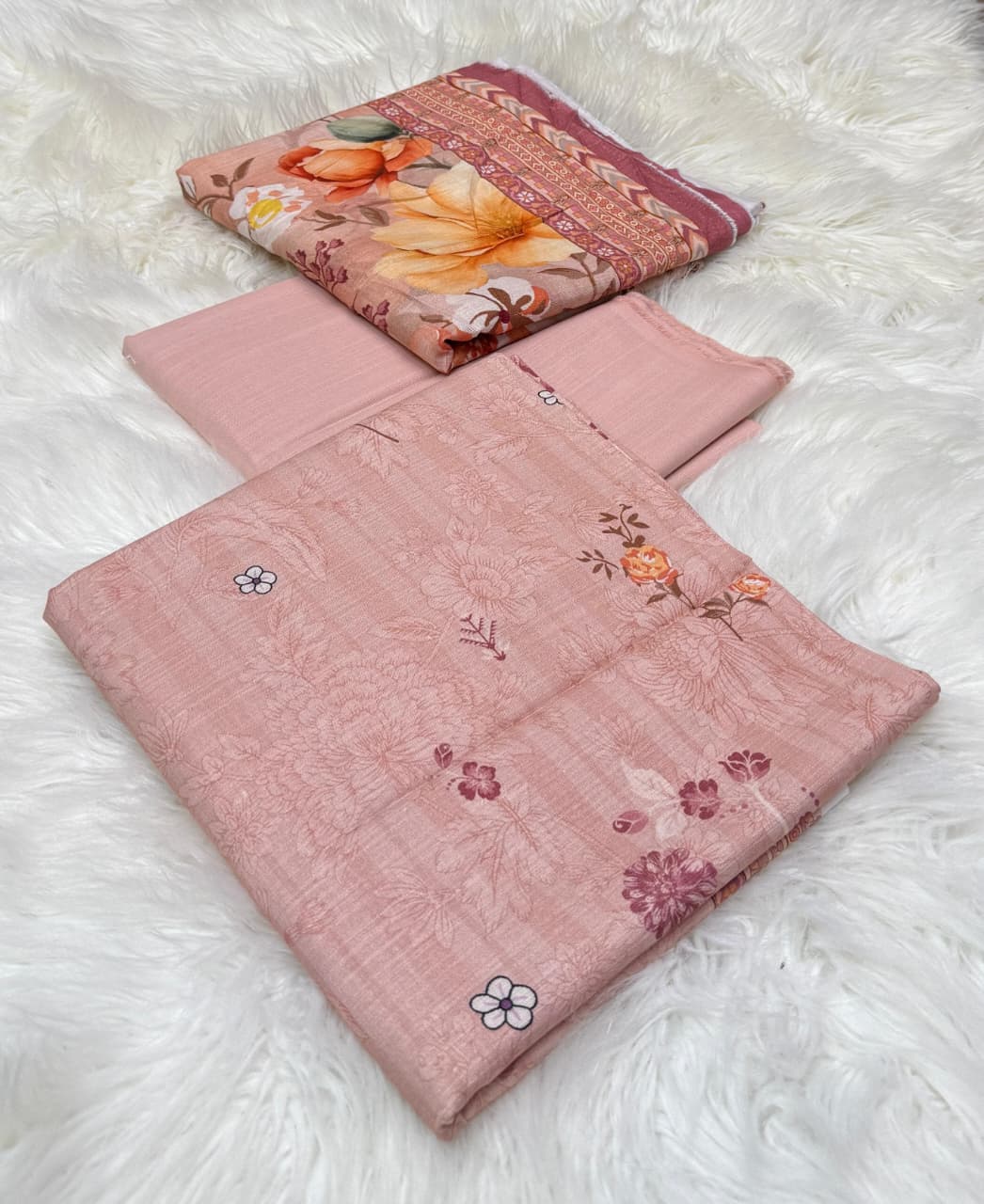 Bin Saeed Khaddar Printed Unstitched 3Piece D-015