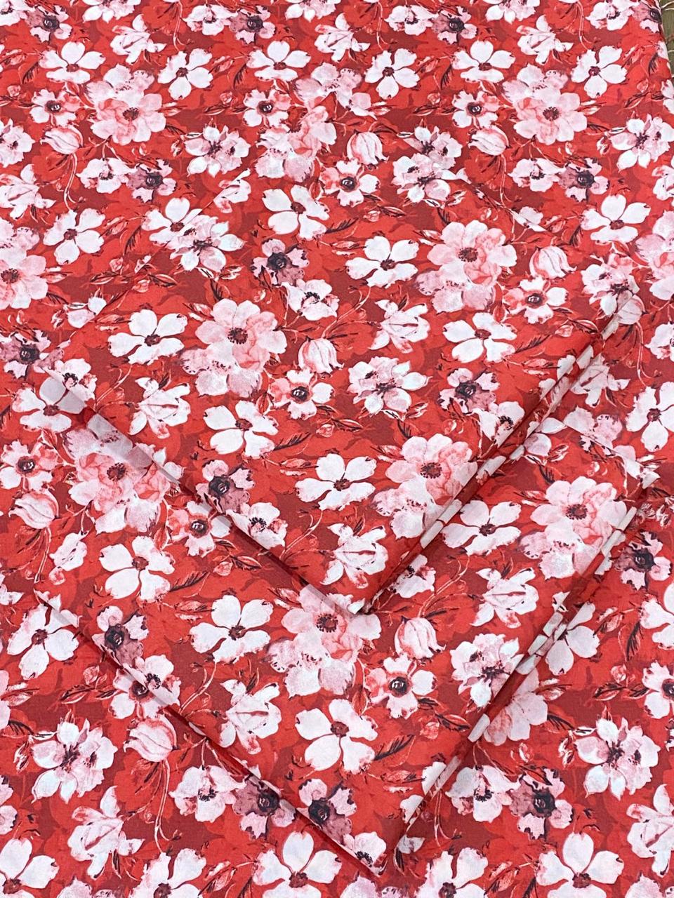 FLORAL PRINTED UNSTITCHED 2PC D-032
