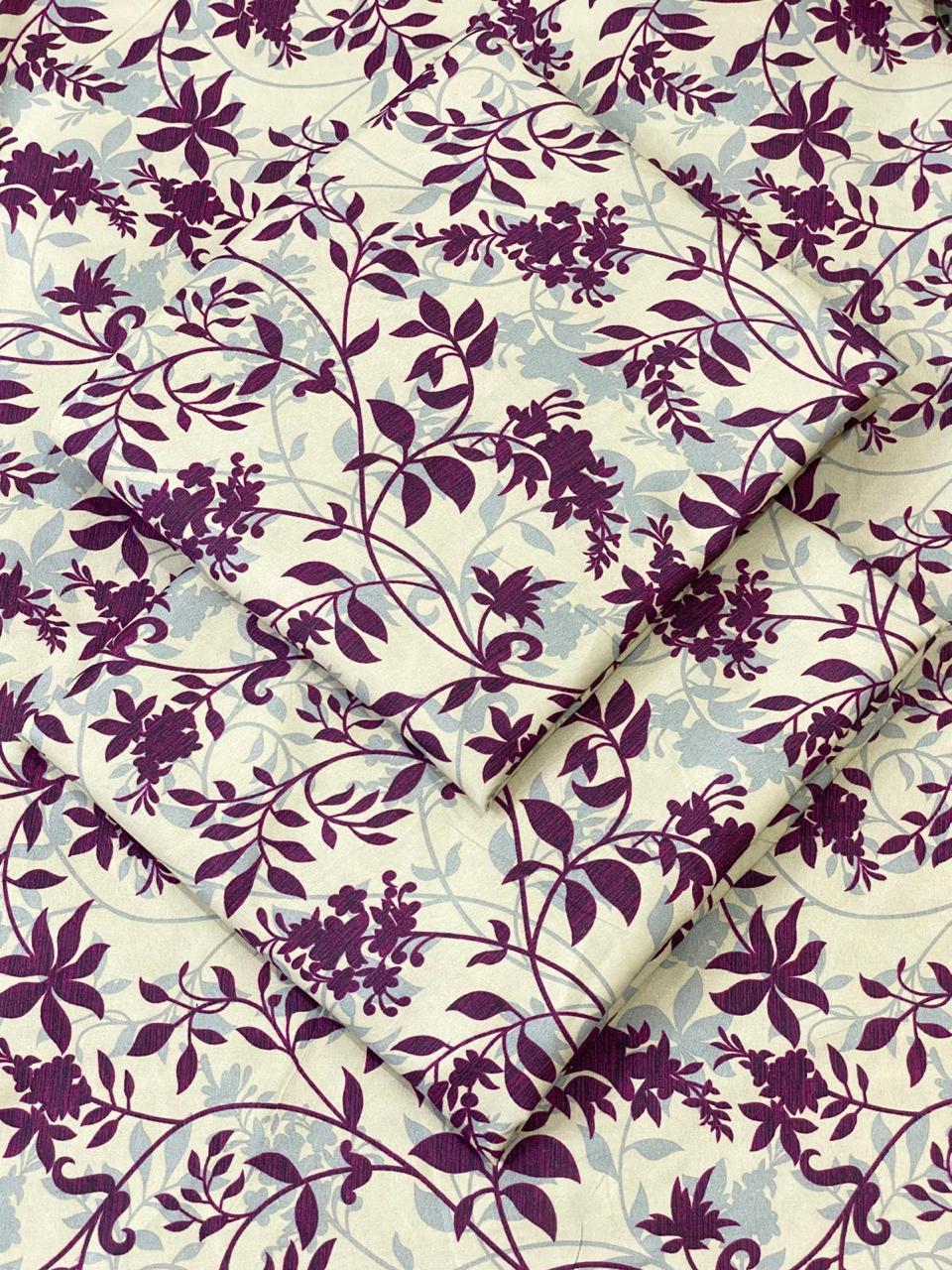 FLORAL PRINTED UNSTITCHED 2PC D-033