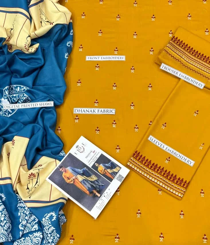 URGE DHANAK 3PC | EMBROIDERY | D#167