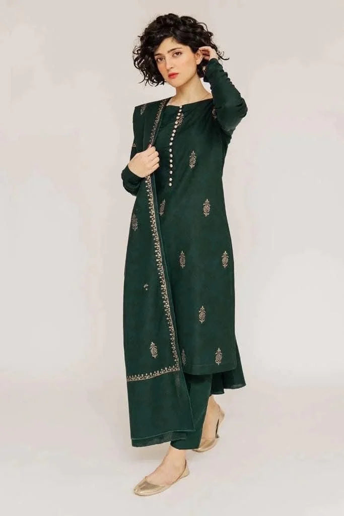ASLING DHANAK 3PC | EMBROIDERY | D#2111