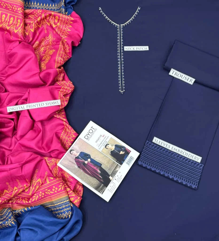 ASLING DHANAK 3PC | EMBROIDERY | D#2111
