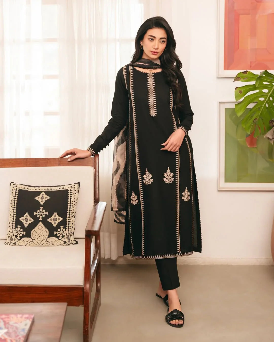 CROSS STITCH DHANAK 3PC | EMBROIDERY | D#3287