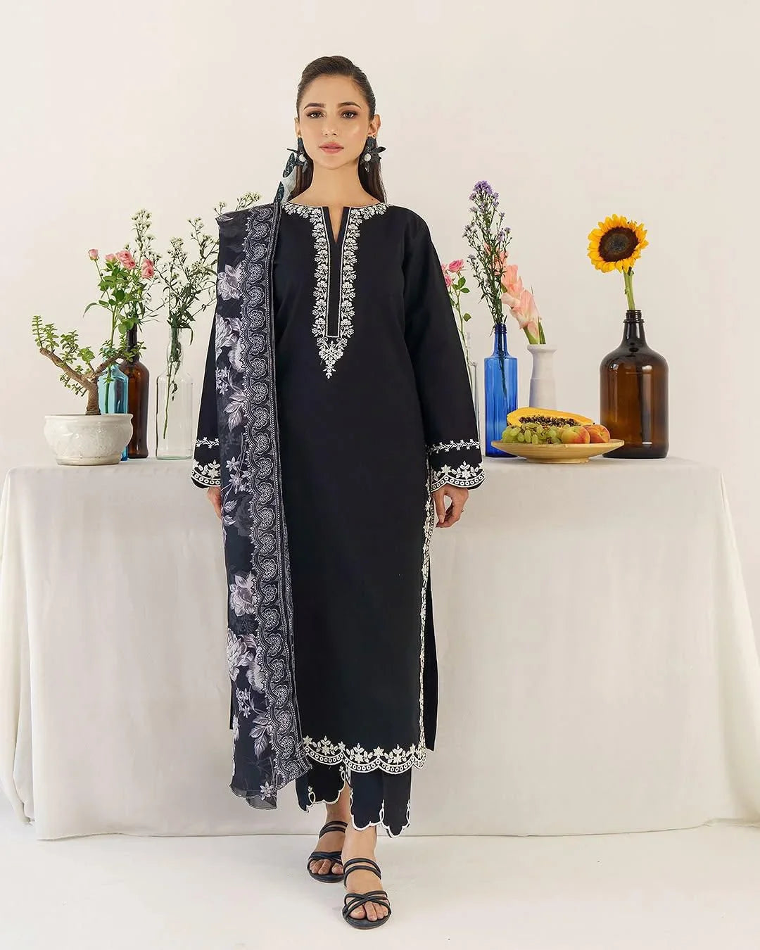 CROSS STITCH DHANAK 3PC | EMBROIDERY | D#3711