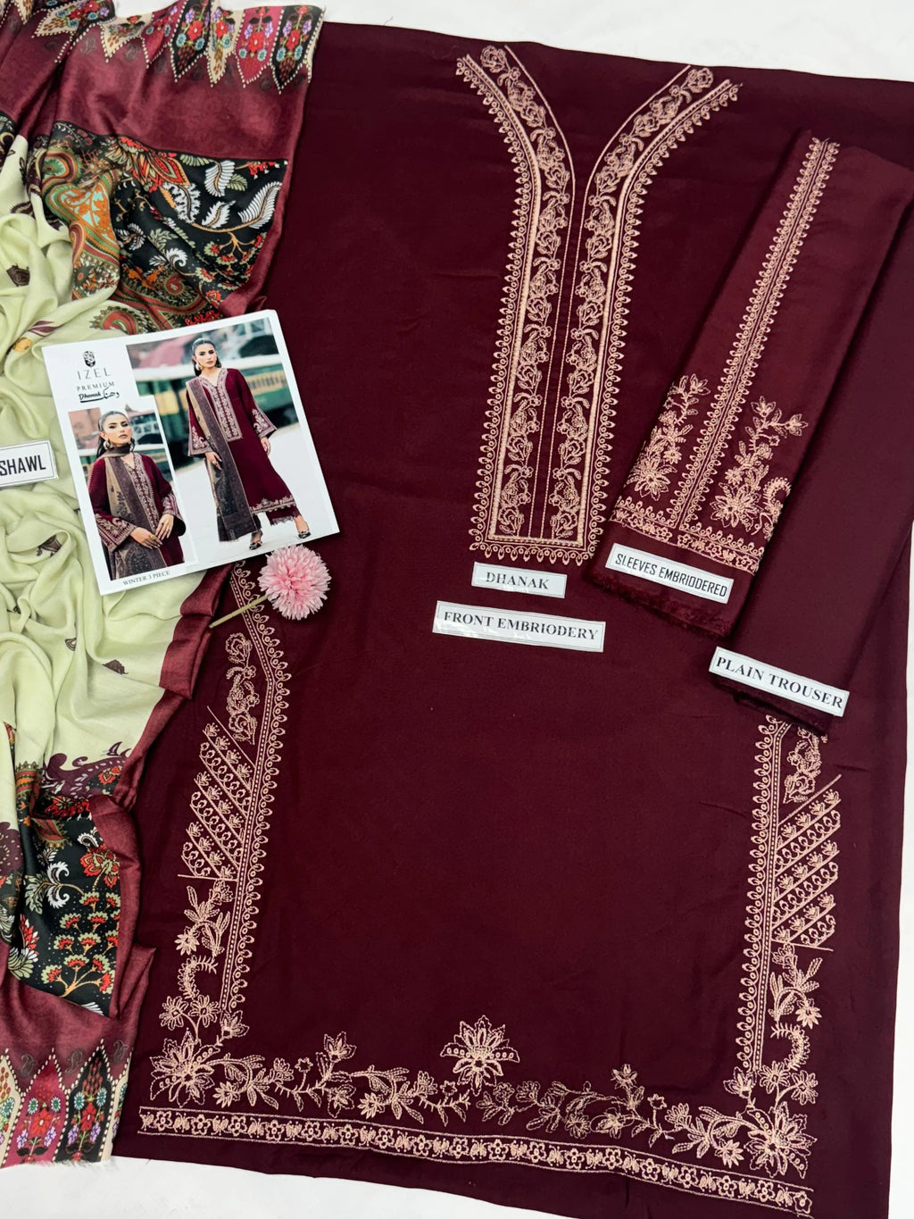 IZEL DHANAK 3PC | EMBROIDERY | FF#7519